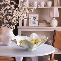 Encanto Aries Bowl (Cream White) - Bowl Detail | Bone & Brass