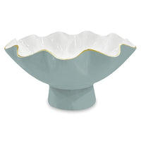 Encanto Carola Small Pedestal (Slate White) | Bone & Brass