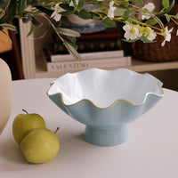 Encanto Carola Small Pedestal (Slate White) - Pedestal View | Bone & Brass