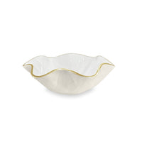 Encanto Carola Small Round Bowl (Cream White) | Bone & Brass