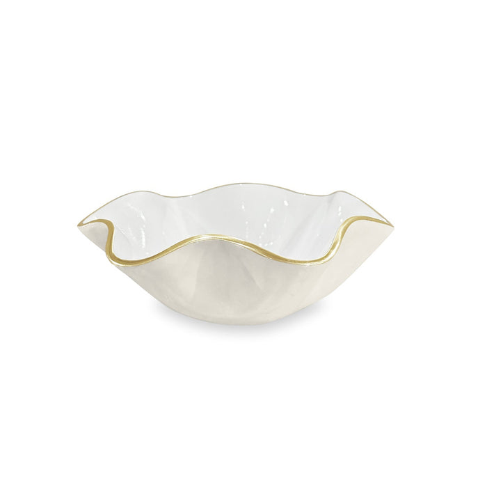 Encanto Carola Small Round Bowl (Cream White) | Bone & Brass
