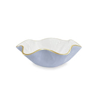 Encanto Periwinkle & White Carola Small Serving Bowl | Bone & Brass