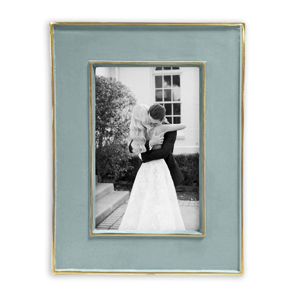 Encanto Slate Blue Jason 4 x 6 Picture Frame | Bone & Brass