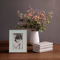 Encanto Slate Blue Jason 4 x 6 Picture Frame - Frame Detail | Bone & Brass