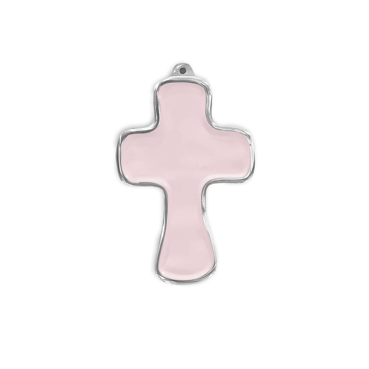 Blush Pink Athens Cross Ornament | Bone & Brass