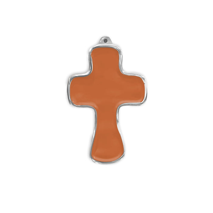Encanto Athens Cross Ornament (Cayenne) | Bone & Brass