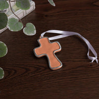 Encanto Athens Cross Ornament (Cayenne) - Detail View | Bone & Brass