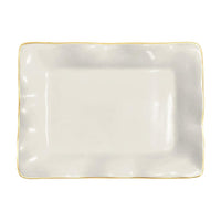 Encanto Vento Small Rectangular Tray (Cream) | Bone & Brass