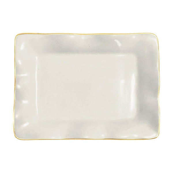Encanto Vento Small Rectangular Tray (Cream)