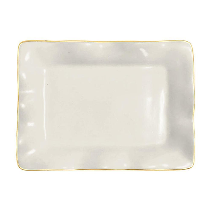 Encanto Vento Small Rectangular Tray (Cream) | Bone & Brass