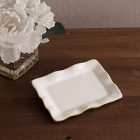 Encanto Vento Small Rectangular Tray (Cream) - Tray Detail | Bone & Brass