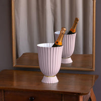 Encanto Vienna Medium Vase (Camellia White) - Vase Top View | Bone & Brass