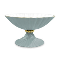 Encanto Vienna Small Pedestal (Slate White) | Bone & Brass