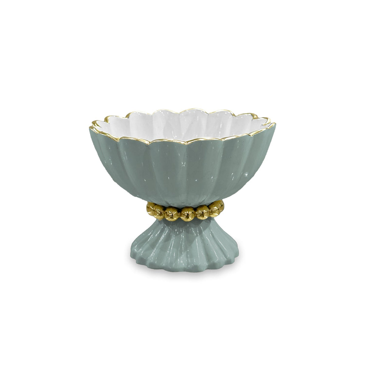 Encanto Vienna Mini Pedestal Spoon (Slate White) | Bone & Brass