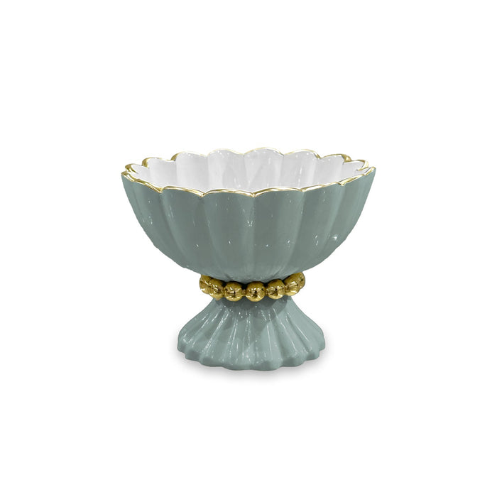 Encanto Vienna Mini Pedestal Spoon (Slate White) | Bone & Brass