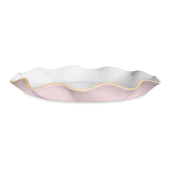 Encanto Carola Large Round Platter (Camellia White)
