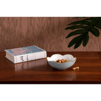 Encanto Amelia Mini Round Bowl Slate White - Bowl Detail | Bone & Brass