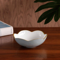 Encanto Amelia Mini Round Bowl Slate White - Bowl Top View | Bone & Brass