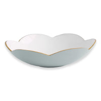 Slate Blue & White Amelia Medium Serving Bowl | Bone & Brass