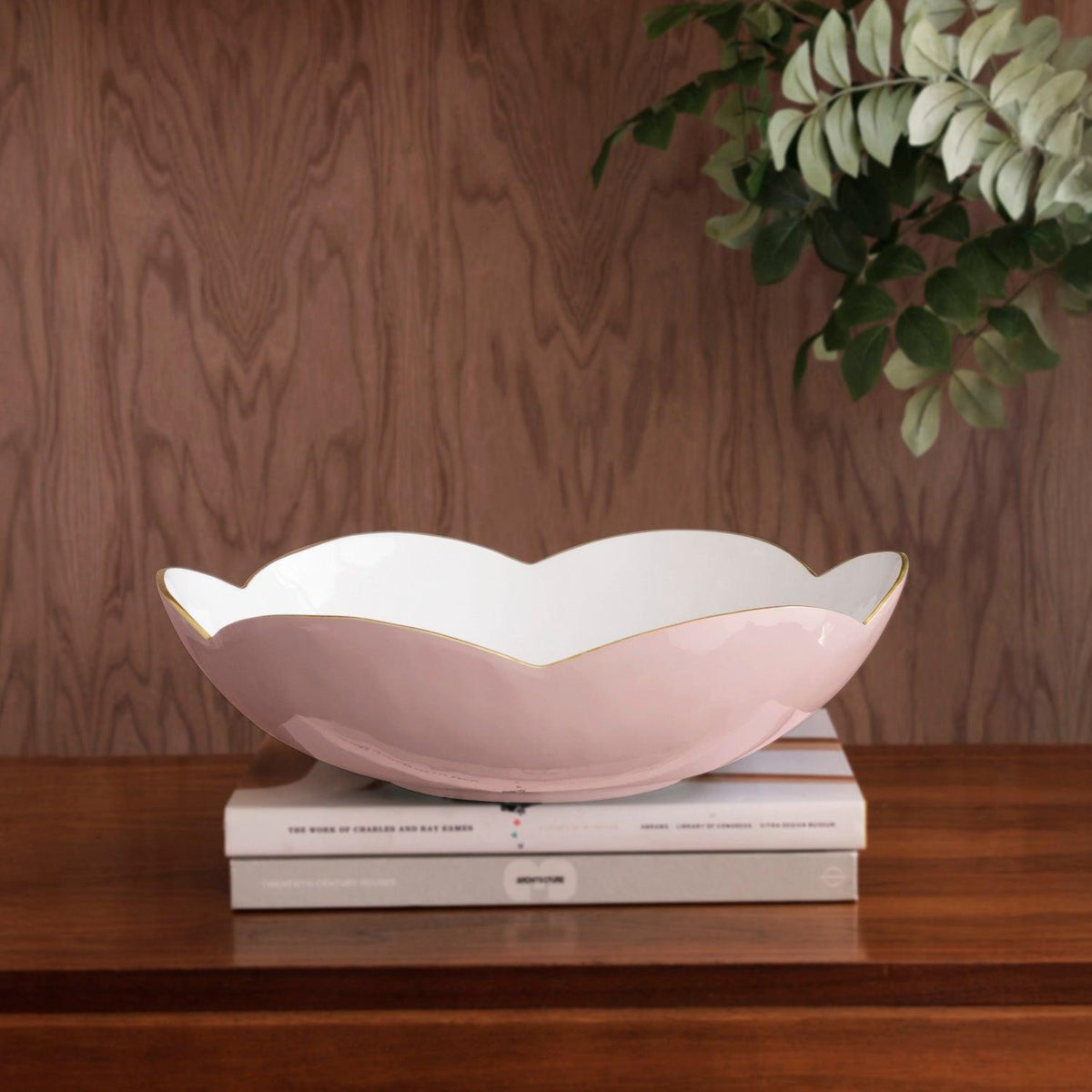 Encanto Amelia Large Bowl Camellia White - Bowl Detail | Bone & Brass