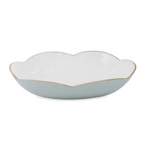 Encanto Amelia Extra Large Oval Bowl Slate White | Bone & Brass