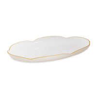 Encanto Amelia Oval Tray Cream White | Bone & Brass
