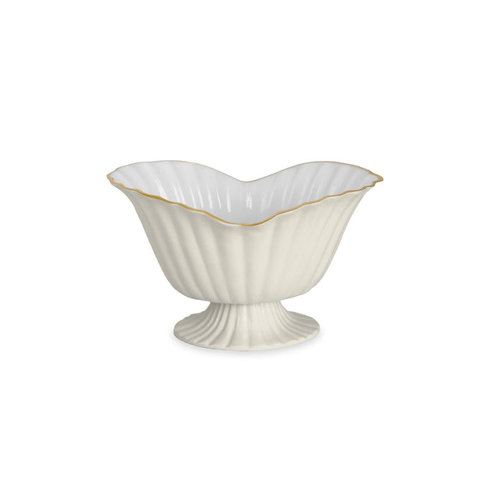 Encanto Vienna Medium Grissini Pedestal Cream white | Bone & Brass