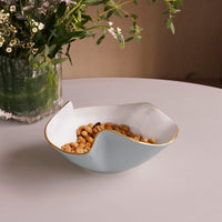 Encanto Aries Medium Bowl Slate White - Bowl Detail | Bone & Brass