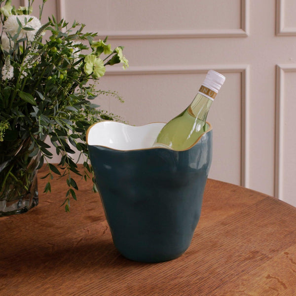 Encanto Soho Large Ice Bucket Midnight - Ice Bucket Detail | Bone & Brass