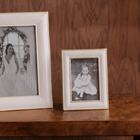 Frame Encanto Charlotte 4 x 6 Cream - Frame Corner Detail | Bone & Brass