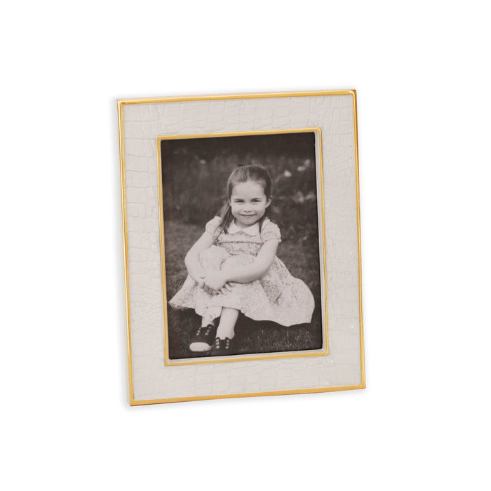 Frame Encanto Croc 5 x 7 Cream | Bone & Brass