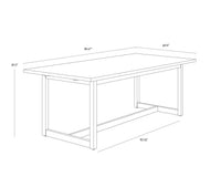 Geneve Extension Natural - 83" to 107" Dining Table