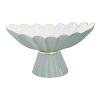 Encanto Vintage Hermes Pedestal Slate White | Bone & Brass