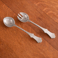 Vintage Revere Large Salad Servers - Handle Detail | Bone & Brass