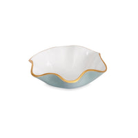 Encanto Carola Small Round Bowl Slate White | Bone & Brass