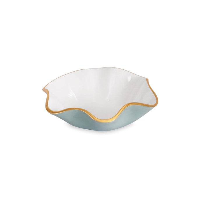 Encanto Carola Small Round Bowl Slate White | Bone & Brass