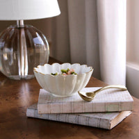 Encanto Vienna Mini Bowl Spoon Cream White - Bowl Top View | Bone & Brass
