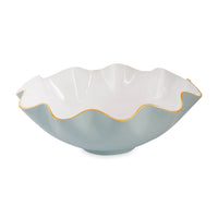 Encanto Carola Extra Large Bowl Slate & White | Bone & Brass