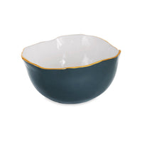 Encanto Osaka Large Bowl Midnight & White | Bone & Brass