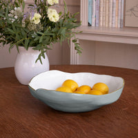 Encanto Nuevo Large Bowl (Slate & White) - Bowl Detail | Bone & Brass