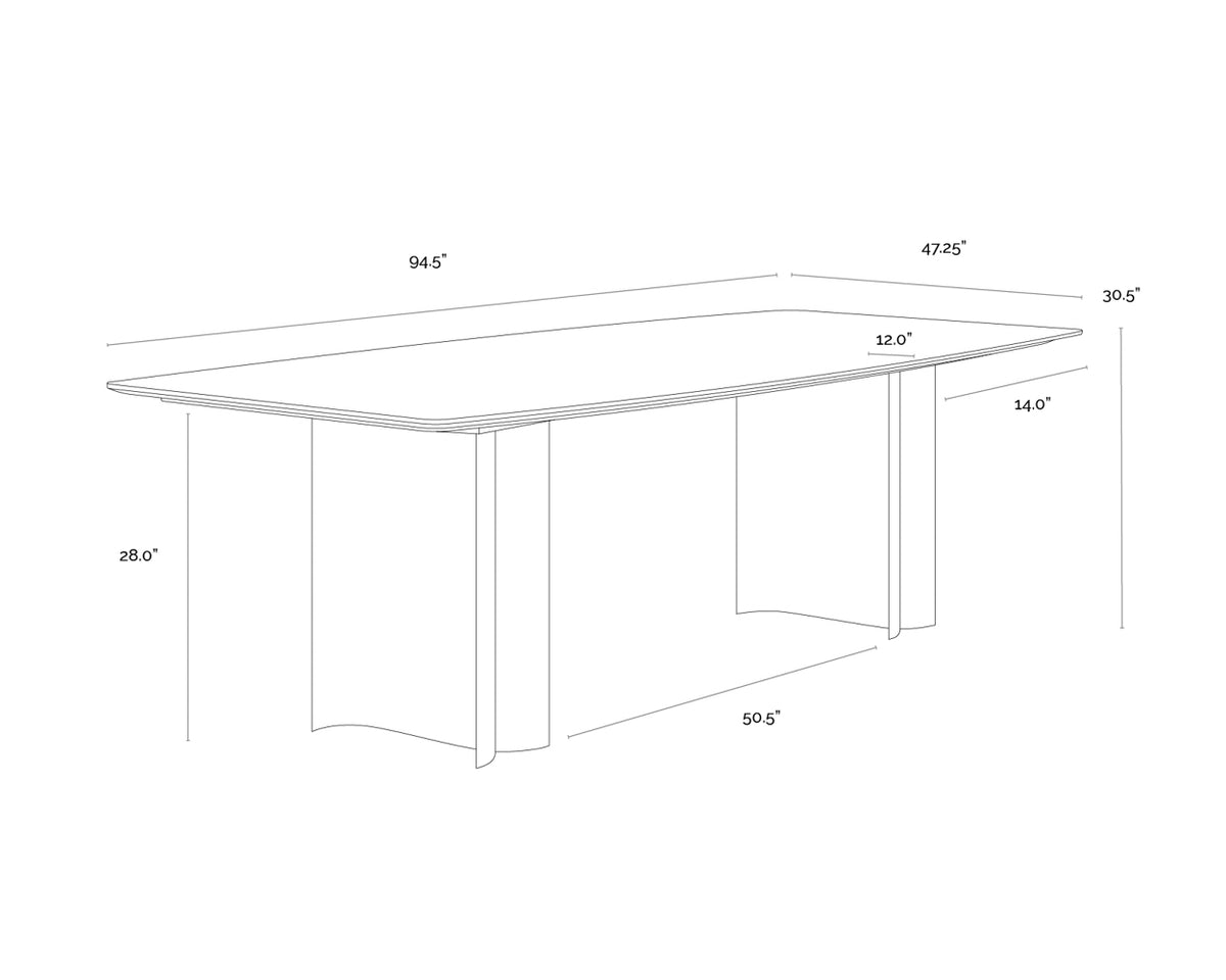 Astara 94.5" Dining Table