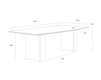 Astara 94.5" Dining Table