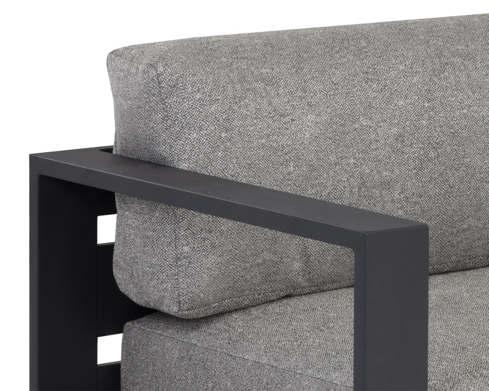 Tavira Charcoal - Lanikai Salt and Pepper Sofa
