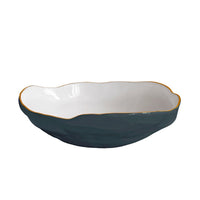 Encanto Nuevo Large Bowl Midnight & White | Bone & Brass