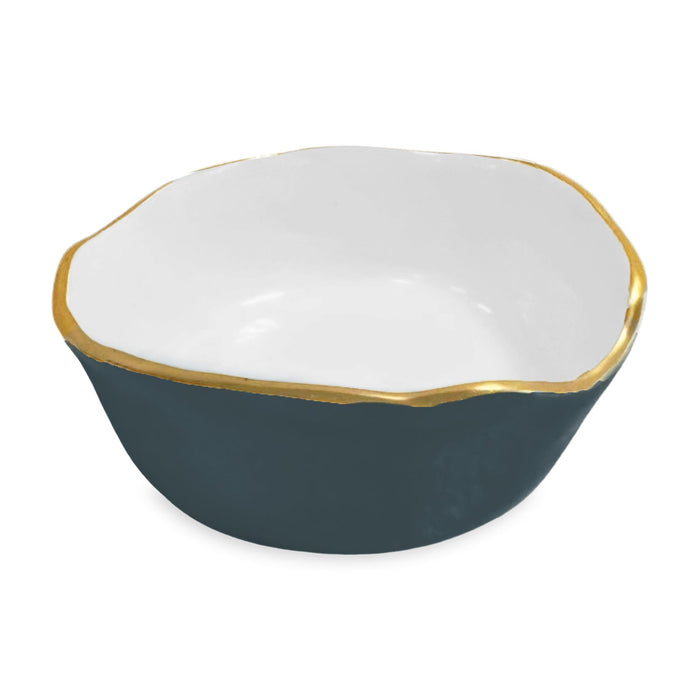Midnight Blue, White & Gold Soho Wine Coaster