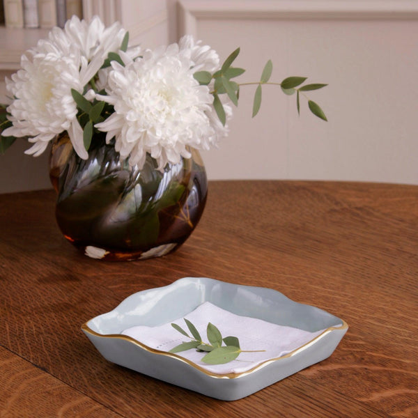 Encanto Soho Beverage Napkin Holder Slate - Holder Detail | Bone & Brass