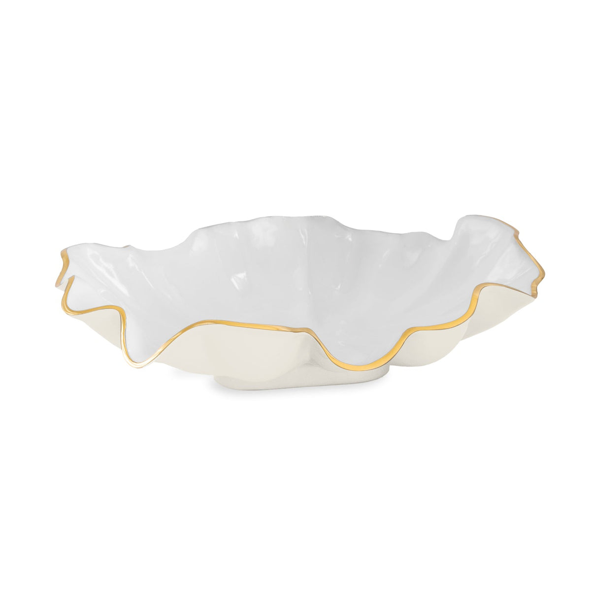 Encanto Aries Large Bowl (Cream & White) | Bone & Brass