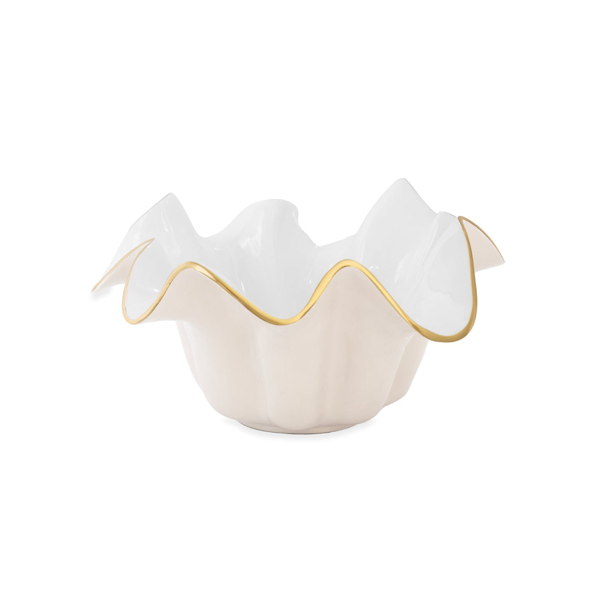 Encanto Medium Medusa Bowl Cream White | Bone & Brass