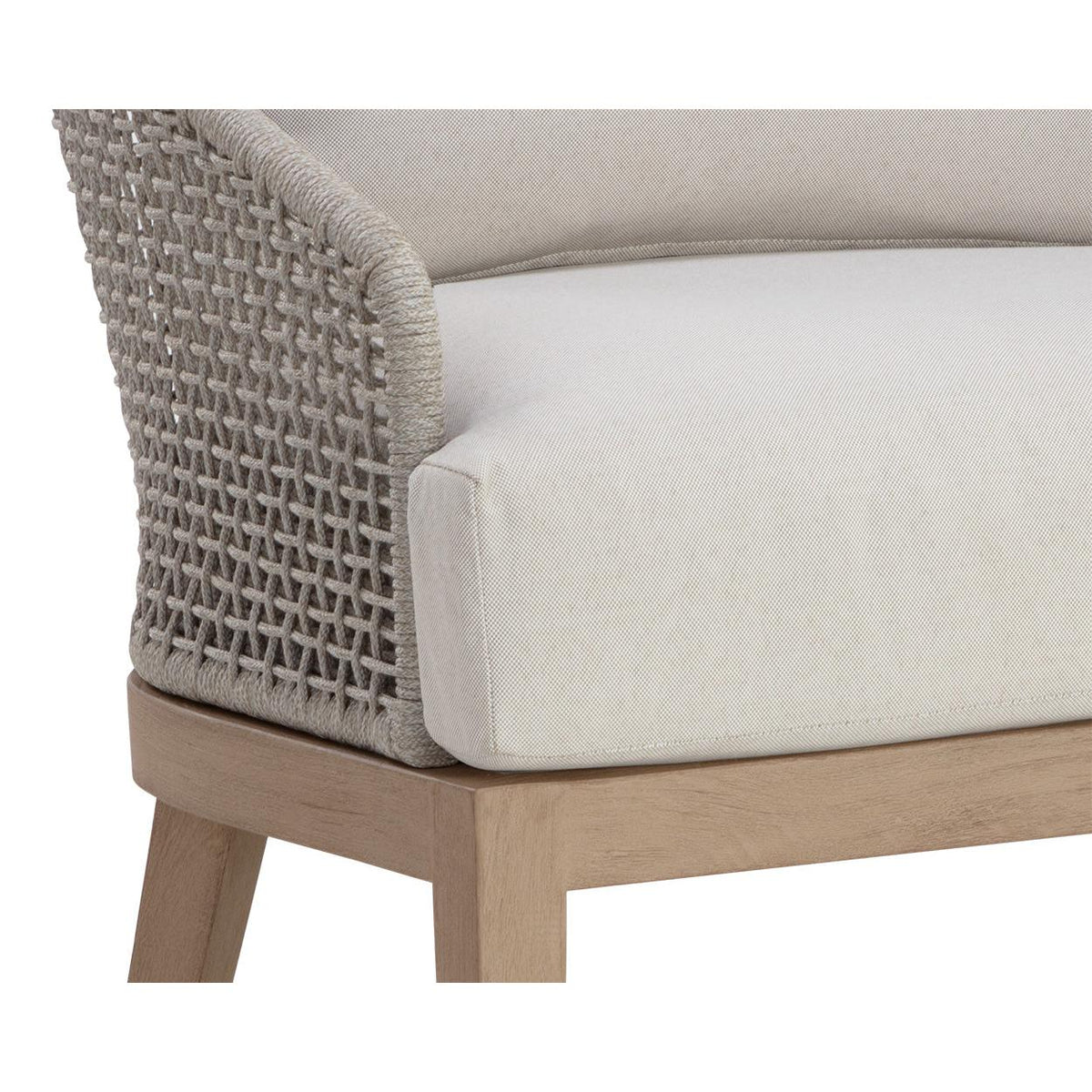 Capri Greige & Palazzo Cream Outdoor Lounge Chair