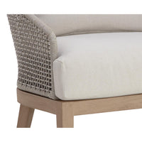 Capri Greige & Palazzo Cream Outdoor Lounge Chair